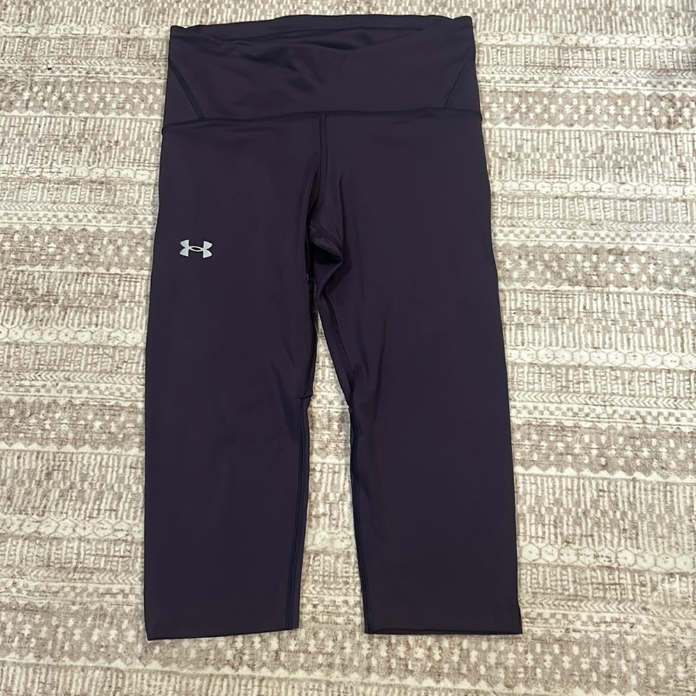 Purple Under Armor athletic capris